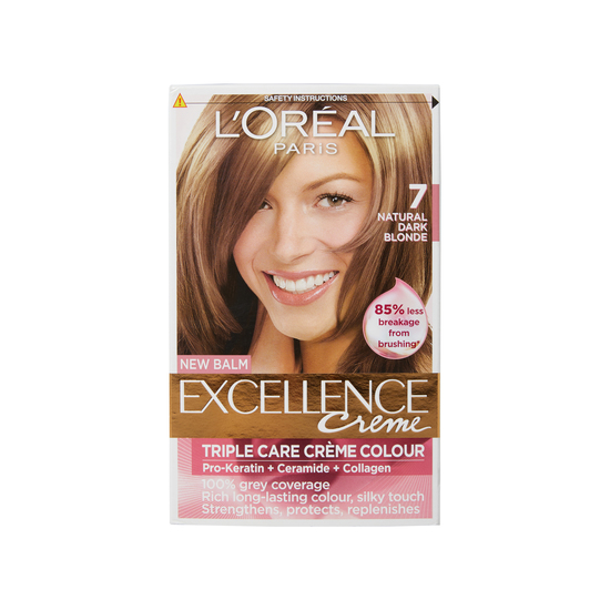 L Oreal Excellence Creme 7 Natural Dark Blonde Hair Colour PnP