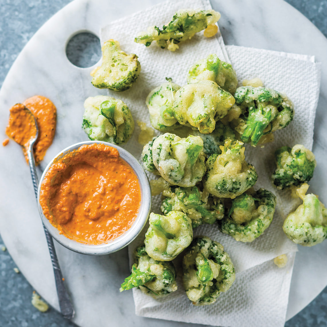 Tempura broccoli with romesco sauce Recipes Pick n Pay