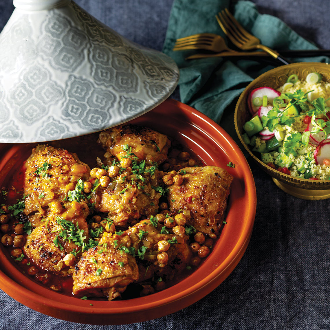 Harissa chicken tagine