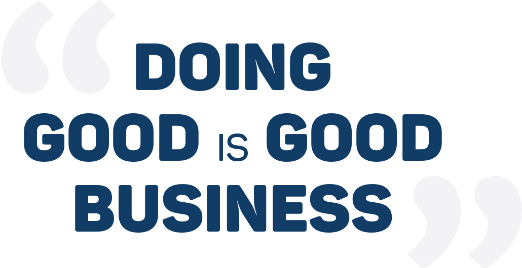 Doing good is good business