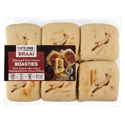 PnP Let's Cook Braai Biltong & Feta Roastie 6 Pack