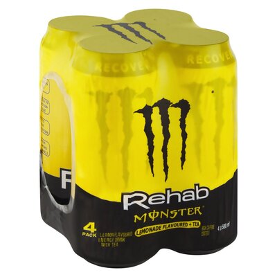 Monster Rehab Lemon Energy Drink 4 x 500ml | PnP
