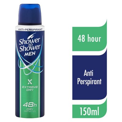 Shower To Shower Men Extra Dry Deodorant 150ml