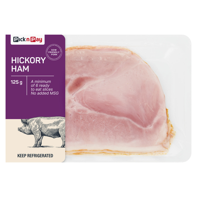 PnP Sliced Hickory Ham 125g