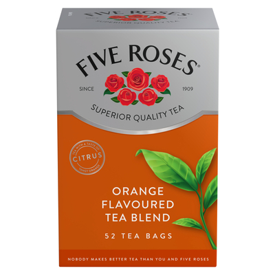 Five Roses Orange Flavoured Tea Blend 50 Pack | PnP