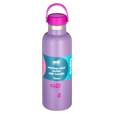 O2 To Go Stainless Steel Double Wall 750ml With Handle | PnP
