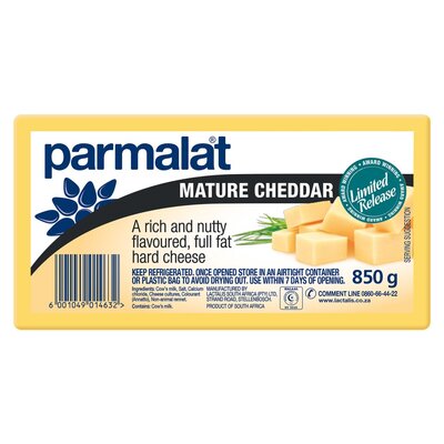 Parmalat Limited Edition Mature Cheddar Cheese 850g