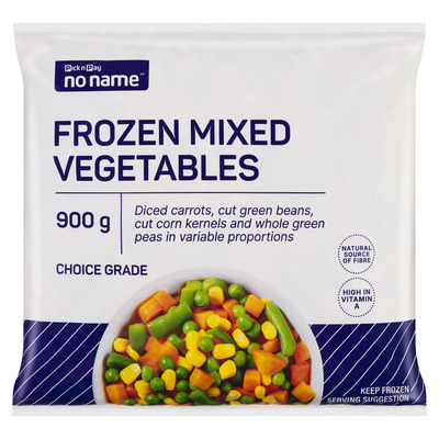 No Name Mixed Vegetables 900g