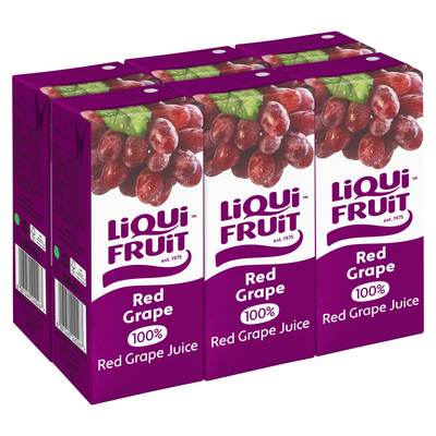 Liqui-Fruit 100% Red Grape Juice 6 x 200ml | Smart Price Specials