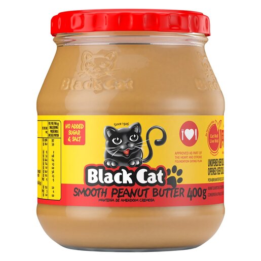 Black Cat Smooth Peanut Butter No Sugar & Salt 400g PnP