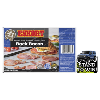 Eskort Rindless Back Bacon 200g