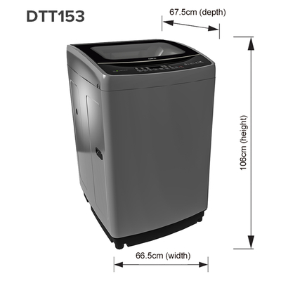Defy 17kg Stainless Steel Top Loader Washing Machine DTL153 | PnP