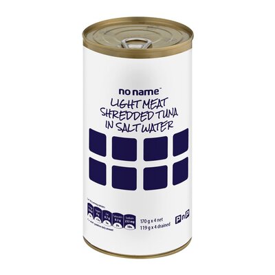 No Name Tuna Shredded Salt Water 170g x 4 | PnP