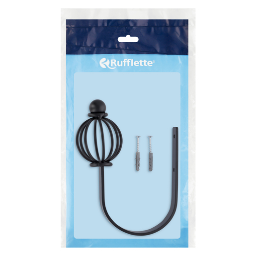 Rufflette Black Plastic Tieback Sarah 19 - 25mm | Smart Price Specials ...