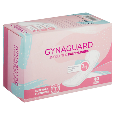 Gyna Guard Unscented Pantyliners 40 Pack | PnP