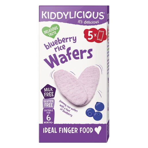Kiddylicious Blueberry Rice Wafers 6 Months+ 20g | PnP