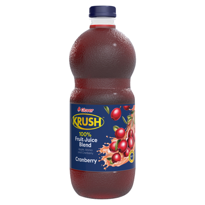 Clover Krush Fruit Juice 100% Cranberry 1.5L