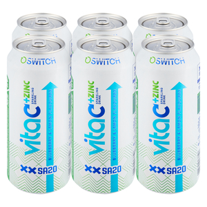 Switch SA20 Blueberry & Lemon Flavoured Vita C Zinc Energy Drink 6