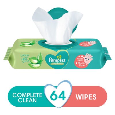 Pampers Complete Clean Wet Wipes 64 Baby Wipes