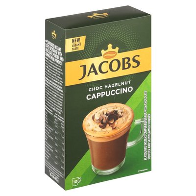 Jacobs Instant Cappuccino Choc Hazelnut 10 x 19.6g | Smart Price ...