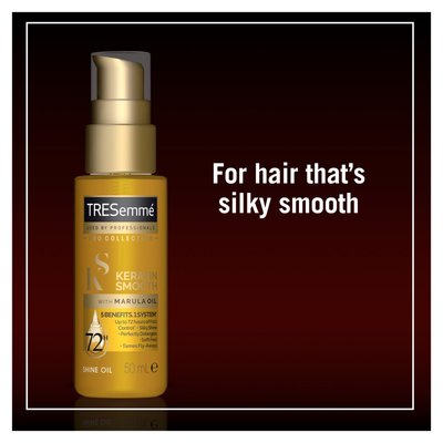 Tresemme shine shop oil keratin smooth