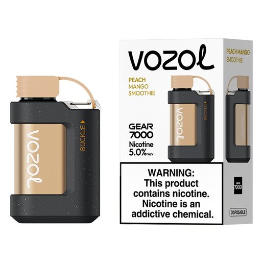 Vozol Peach Mango Smoothie 5% Gear Rechargeable 7000 Puffs Disposable Vape  | PnP