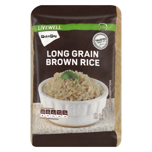 PnP Live Well Long Grain Brown Rice 2Kg | Smart Price Specials | PnP Home