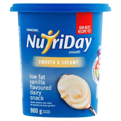 Danone Nutriday Low Fat Smooth Vanilla Yoghurt 900g