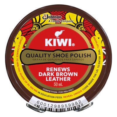 Kiwi Paste Shoe Polish Dark Brown 50ml