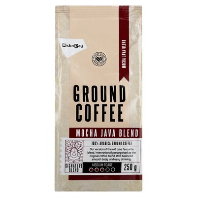 Pnp Mocha Java Blend Ground Filter Coffee 250g 