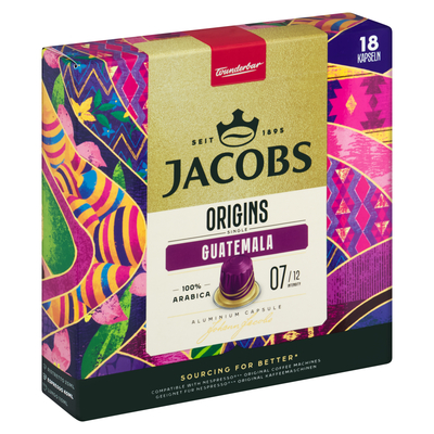 Jacobs Origins Guatemala Coffee Capsules 18 Pack | PnP