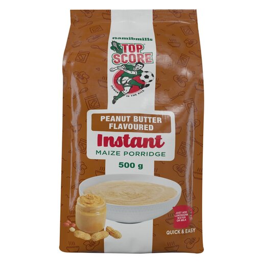TOP SCORE Peanut Butter Flavoured Instant Maize Porridge 500g PnP