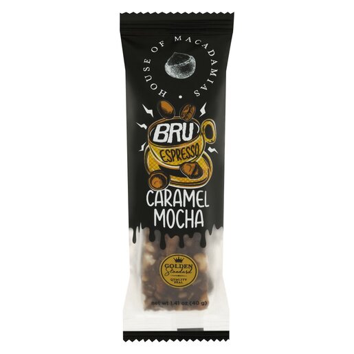 House Of Macadam Bru Espresso Caramel Mocha Snack Bar 40g | PnP