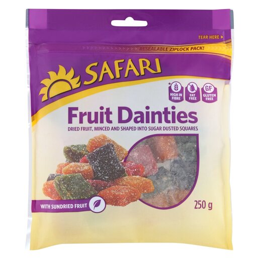 Safari Mixed Dried Fruit Cubes Assorted 250g PnP