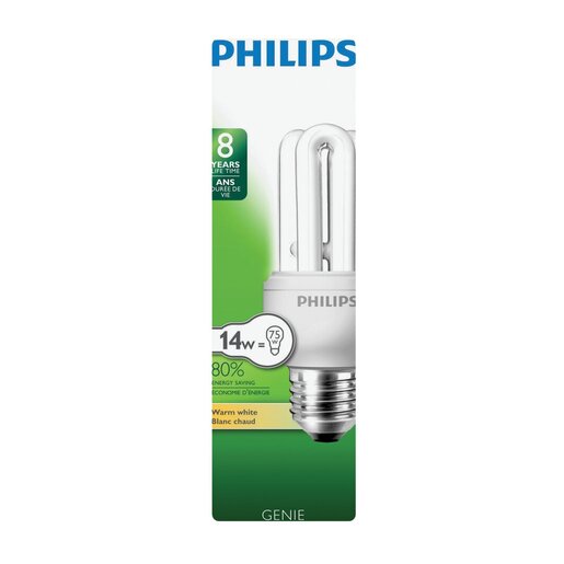 Philips Warm White 14W Edison Screw Genie Light Bulb | PnP