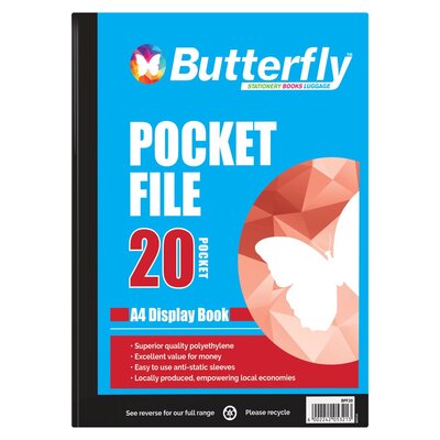 Butterfly Pocket File A4 20 Page