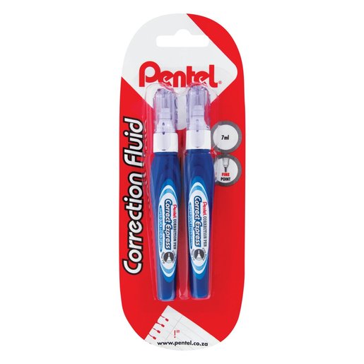 Pentel Correction Fluid Pen Fine + 1 Free PnP