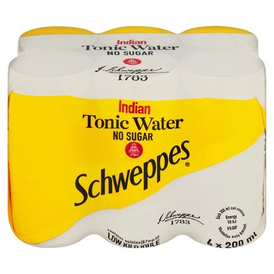 Schweppes Indian Tonic Zero 200ml x 6