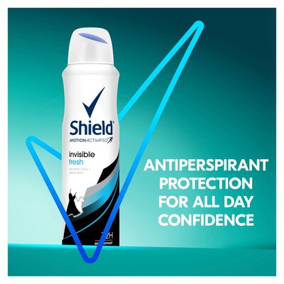 Shield Women Invisible Fresh Antiperspirant Deodorant Body Spray 150ml ...