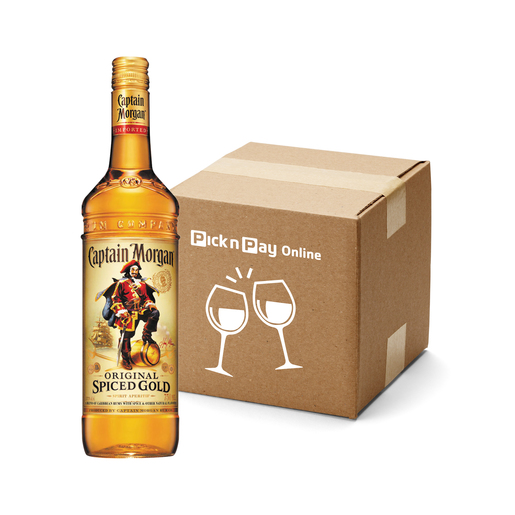 Captain Morgan Spiced Gold Rum 750ml x 12 | PnP