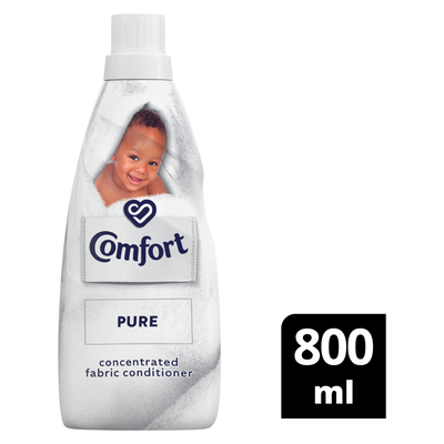 Comfort Pure Concentrated Laundry Fabric Softener for Sensitive Skin 800ml