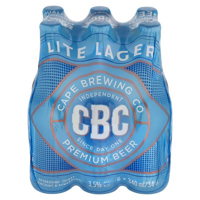 CBC Lite Lager 6 x 340ml