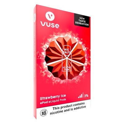 vuse go strawberry ice review Vuse Go Reload 1000 Pen Strawberry Ice 20MG/ML – Bull Brand main image 0