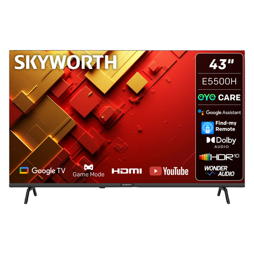 Skyworth 43 Inch 2K LED Google TV 43E5500H | Smart Price Specials