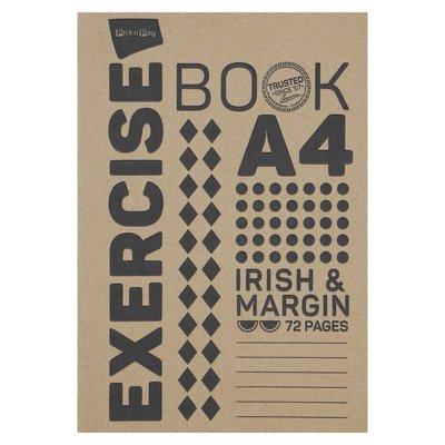 PnP A4 Irish & Margin Exercise Book 72 Pages
