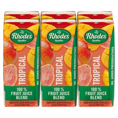 Rhodes 100% Fruit Juice Blend Tropical 200ml x 6 | PnP