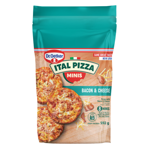 Dr Oetker Ital Pizza Classic Minis Bacon & Cheese Pizza 592g | Smart ...