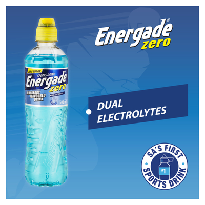Energade Zero Sugar Blueberry Flavoured Sports Drink 6 x 500ml | PnP