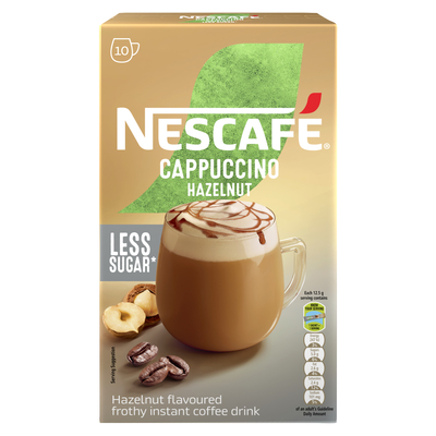 Nescafe Reduced Sugar Hazelnut Cappuccino 10 x 12.5g | PnP