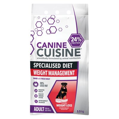 Canine Cuisine Dry Dog Food Weight Management 1 5kg PnP